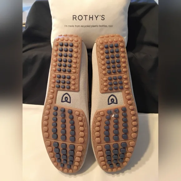 Rothys The Driving Loafer in Barley - Picture 3 of 4
